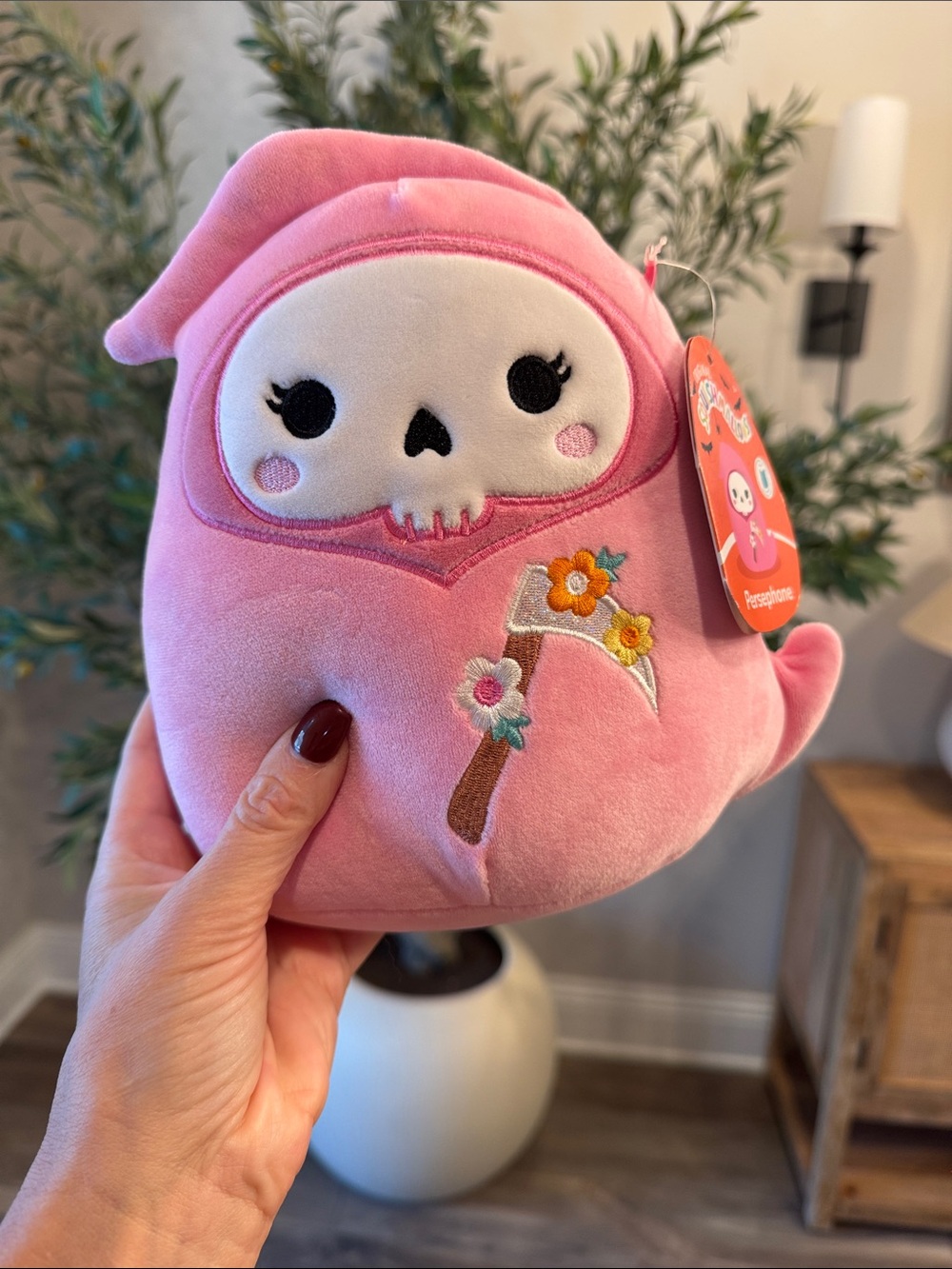 Squishmallow Persephone Grim Reaper Plushy